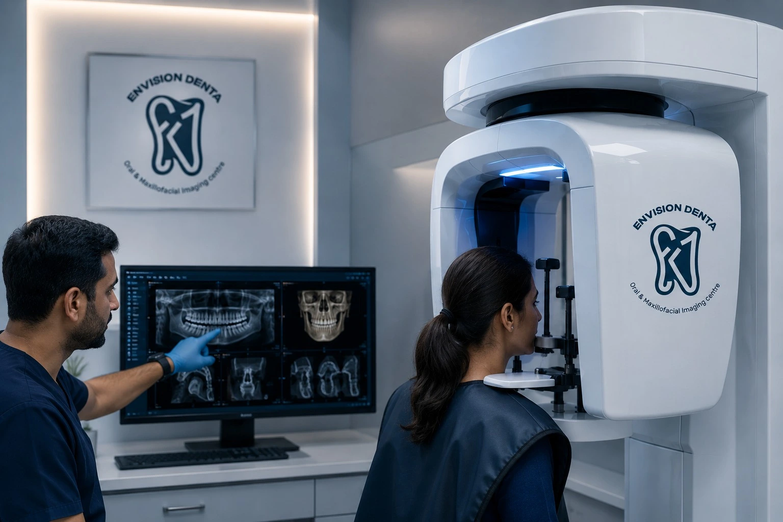 Patient at Envision Denta OPG dental imaging centre Kasba Kolkata